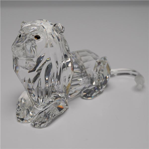 Swarovski Crystal  Lion Figurine