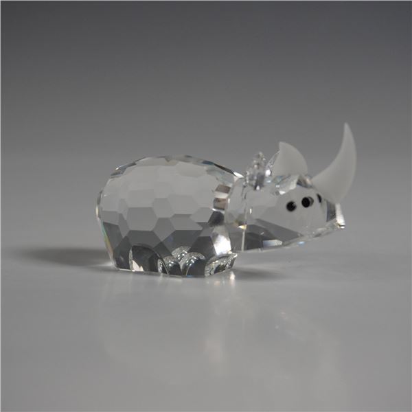 Swarovski Crystal Figurine, Small Rhino