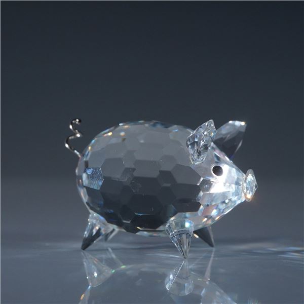 Swarovski Silver Crystal Pig Figurine