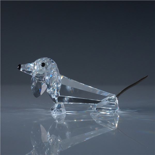 Swarovski Crystal Figurine, Dachshund Sausage Dog