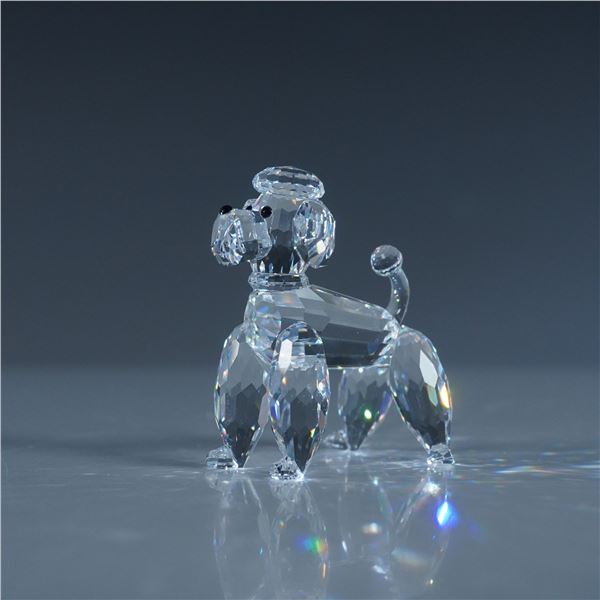 Swarovski Silver Crystal Figurine, Poodle