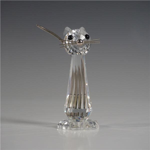 Swarovski Crystal Figurine, Cat