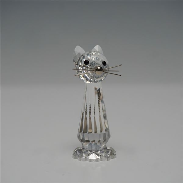 Swarovski Silver Crystal Replica Cat Figurine