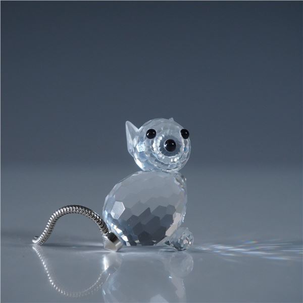 Swarovski Silver Crystal Miniature Cat Figurine