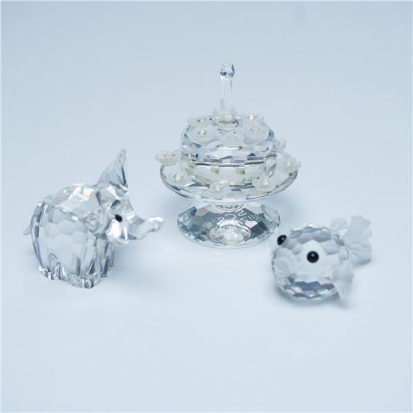 3pc Swarovski Mini Crystal Figurines