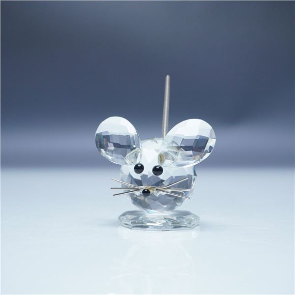 Swarovski Crystal Figurine, Mouse with Metal Tail