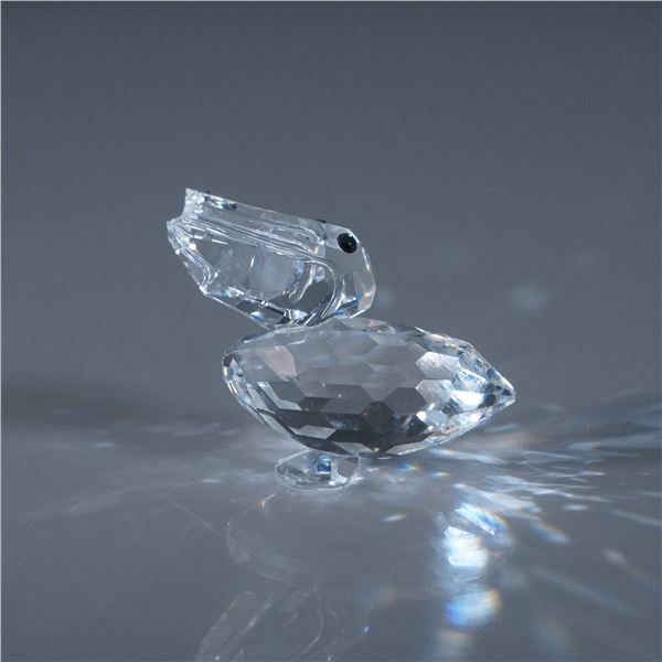 Swarovski Silver Crystal Figurine, Pelican