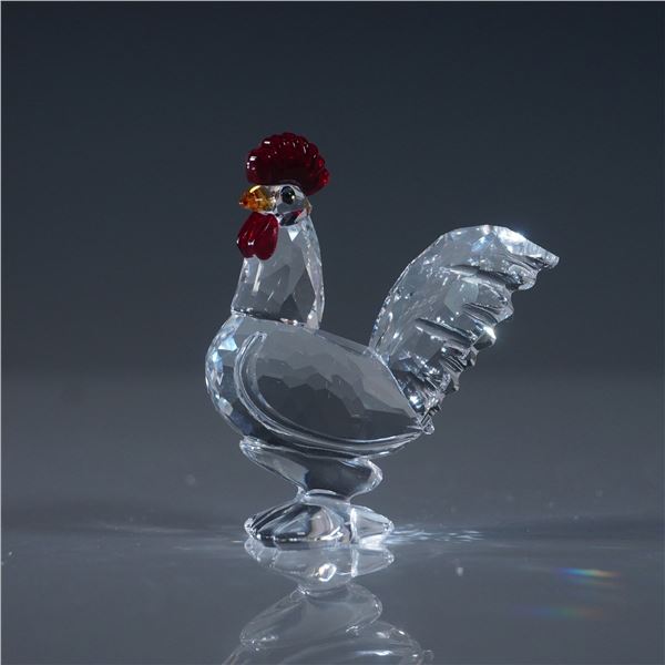 Swarovski Silver Crystal Rooster Figurine