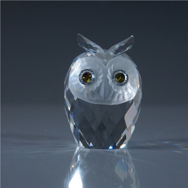 Swarovski Crystal Figurine, Owl