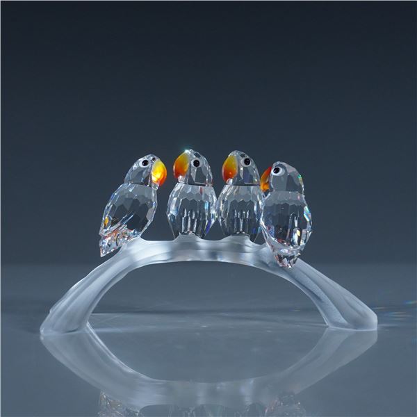 Swarovski Crystal Figurine, Lovebirds