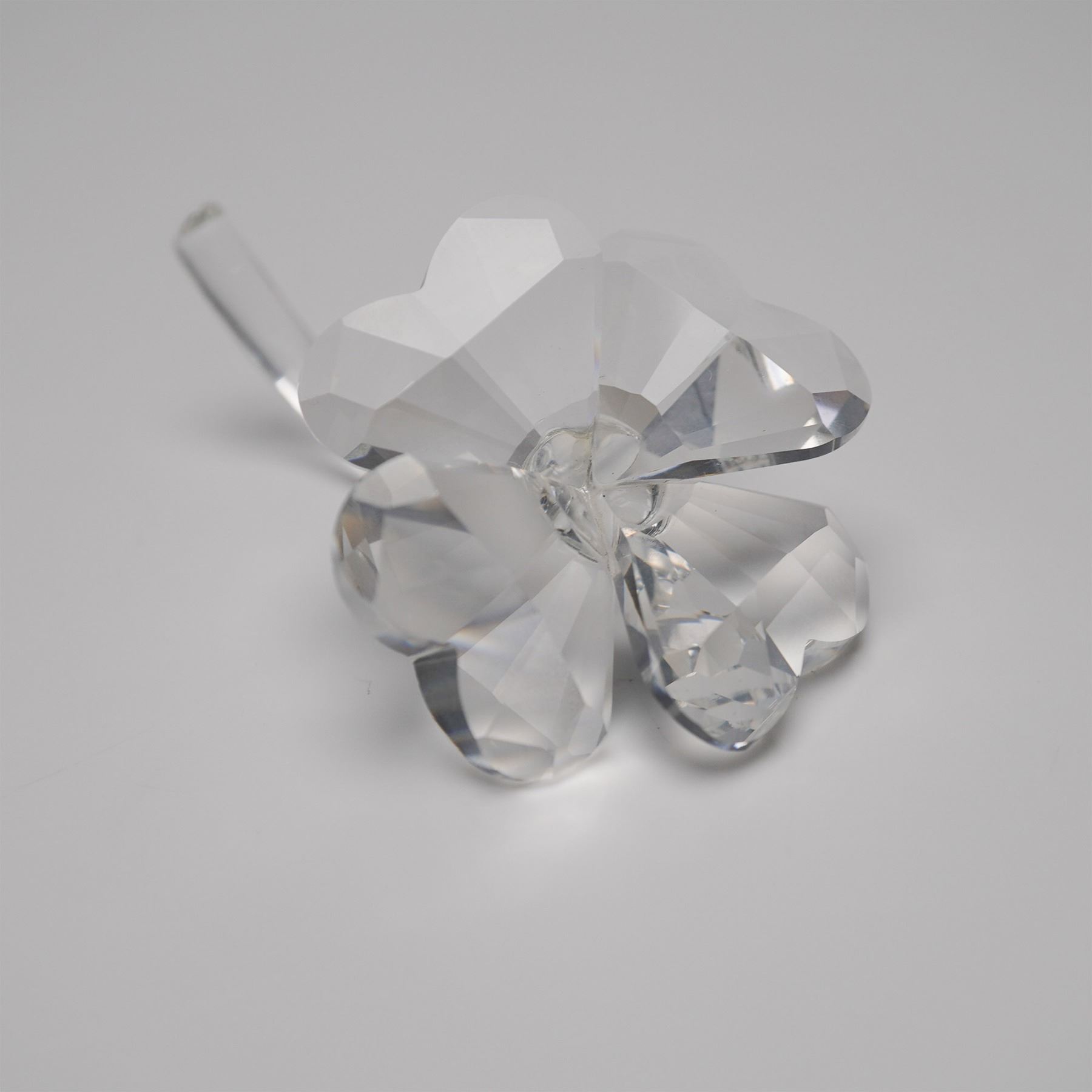 Swarovski Crystal Figurine, Four Leaf Clover