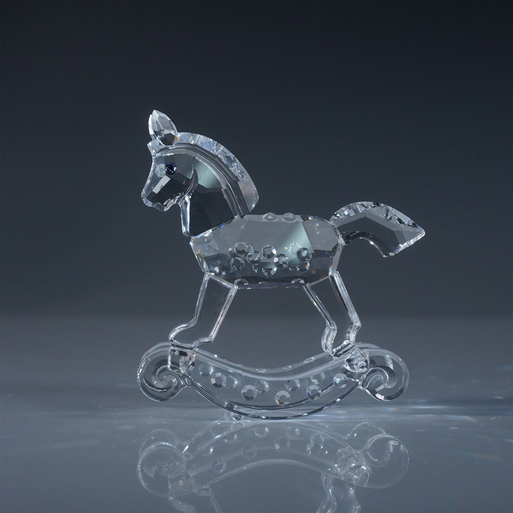 Swarovski Crystal Figurine, Rocking Horse