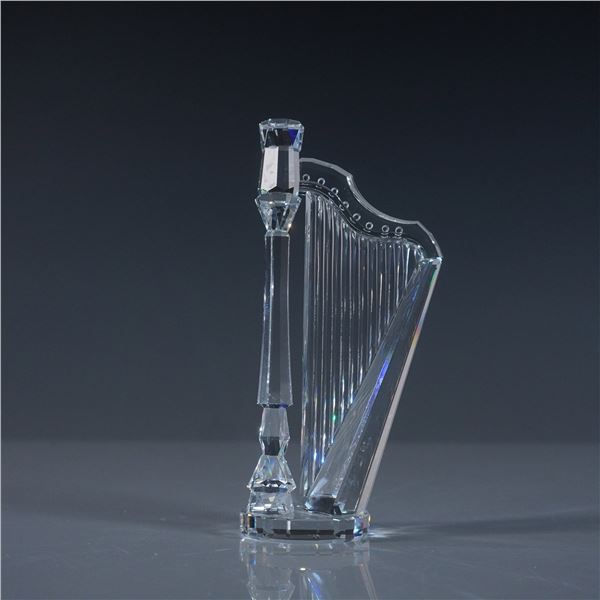 Swarovski Crystal Figurine, Harp