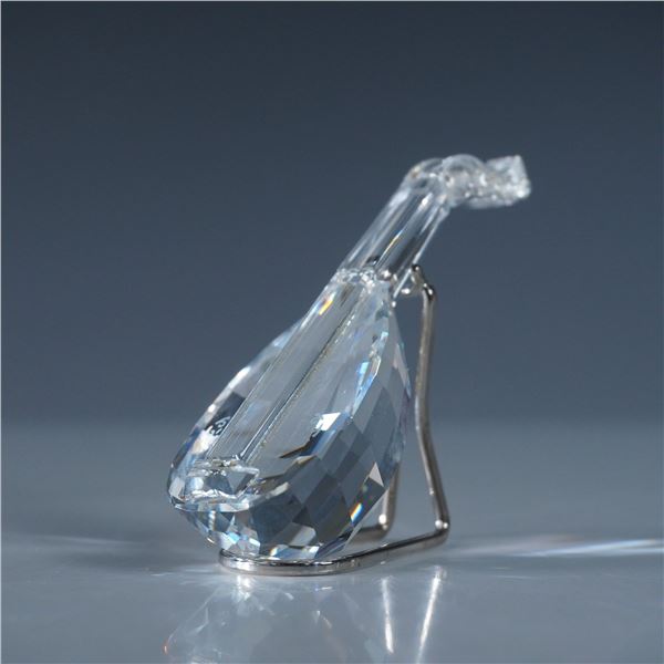 Swarovski Crystal Lute & Stand Figurine with Original Box