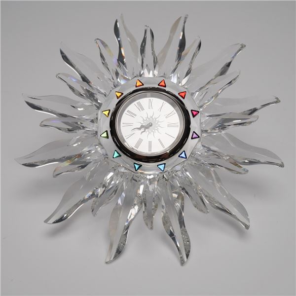 Swarovski Crystal Solaris Table Clock