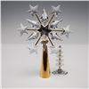 Image 1 : Swarovski Crystal Christmas Tree Topper, Gold Finish