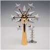 Image 2 : Swarovski Crystal Christmas Tree Topper, Gold Finish