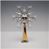 Image 4 : Swarovski Crystal Christmas Tree Topper, Gold Finish