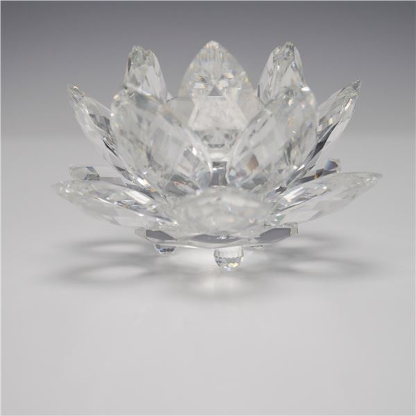Swarovski Crystal Candleholder, Waterlily Large