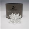 Image 3 : Swarovski Crystal Candleholder, Waterlily Large
