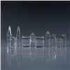 Image 1 : 4PC Swarovski Silver Crystal Memories Miniature Building Set