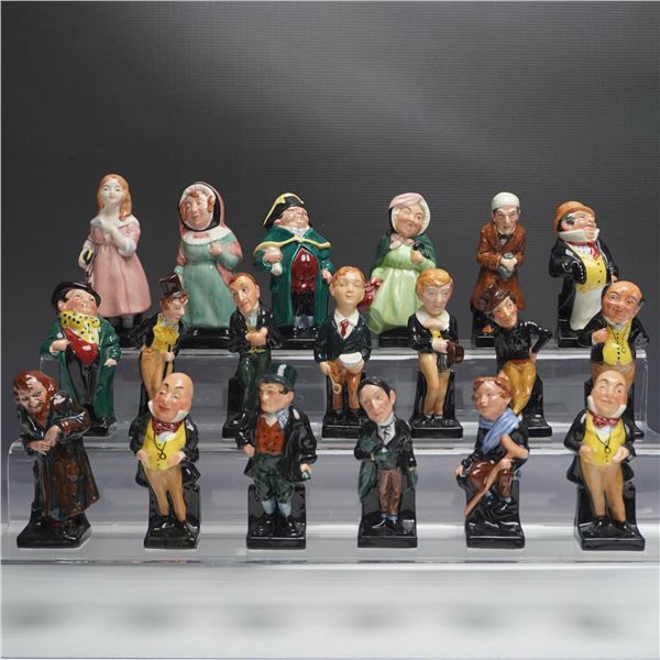 19pc Royal Doulton Dickens Miniature Figurine Collection