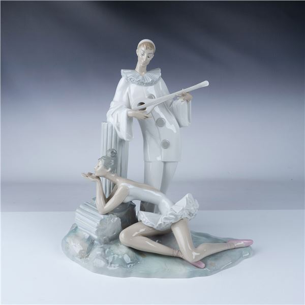 Pensive Pierrot 1004560 - Lladro Porcelain Figurine