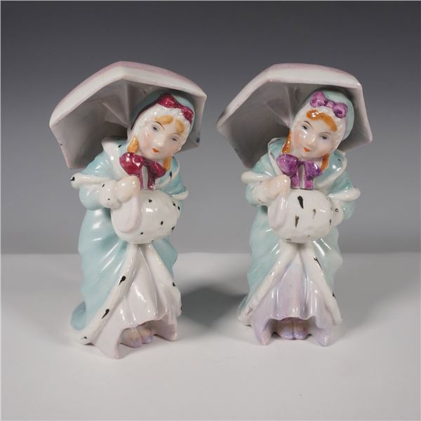 2pc Occupied Japan Figurines with Parasols