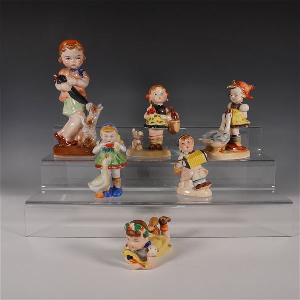 6 Occupied Japan Porcelain Figurines