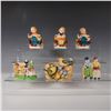 Image 1 : 6pc Occupied Japan Hand-Painted Porcelain Figural Holders