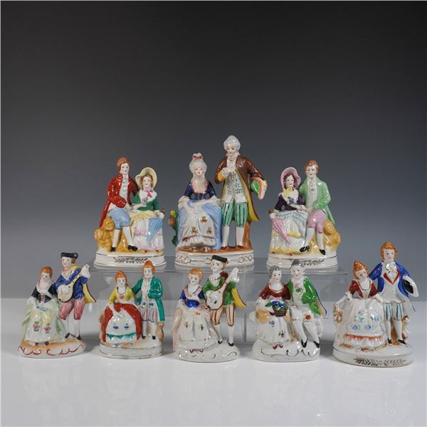 8pc Occupied Japan Porcelain Figurines