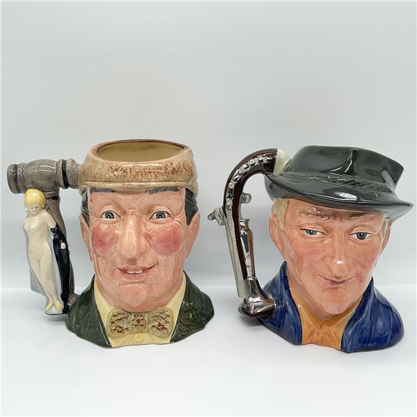 2pc Royal Doulton Large Character Jugs, Auctioneer & Dealer