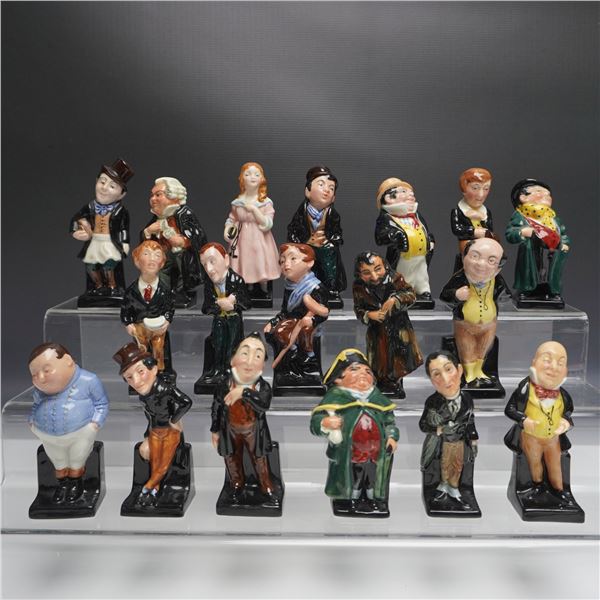 18pc Royal Doulton Character Figurines, Charles Dickens Series