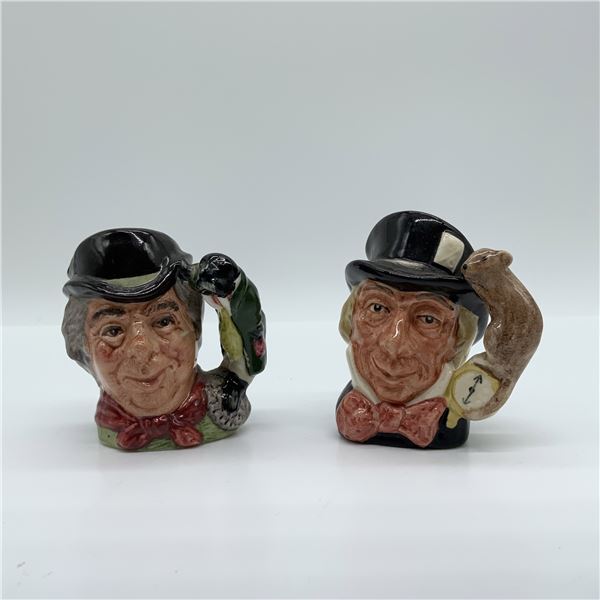 2pc Royal Doulton Mini Character Jugs D6600 & D6606