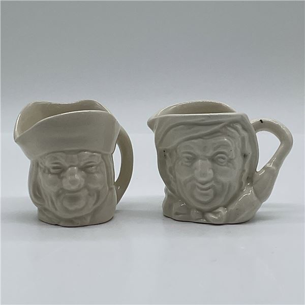 2pc Royal Doulton Mini Character Jugs, Gamp and Philpots