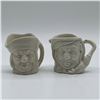 Image 1 : 2pc Royal Doulton Mini Character Jugs, Gamp and Philpots