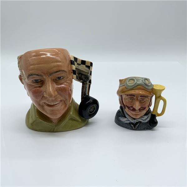 2pc Royal Doulton Sm & Mini Character Jugs