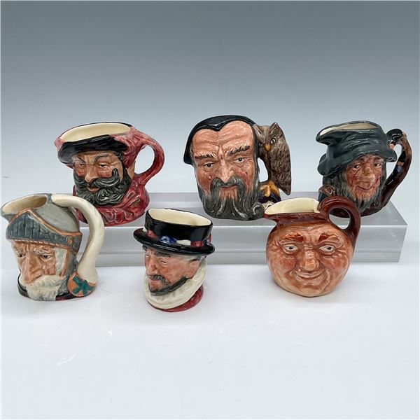 6pc Royal Doulton Miniature Character Jugs