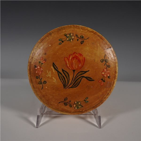 Occupied Japan Hand-Painted Lacquer Trinket Box with Floral Motif