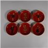 Image 4 : 7pc Hand-Painted Occupied Japan Coaster Set