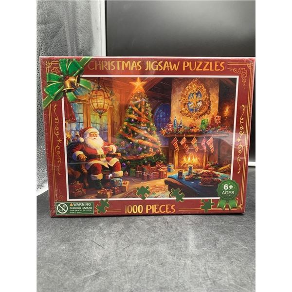 Christmas Jigsaw Puzzle with 1000 Pieces, Holiday Theme