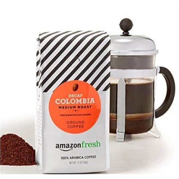Decaf Colombia Medium Roast Whole Bean Coffee, 12 oz