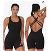 Image 1 : Sunzel Women’s Backless Romper, Scrunch Butt Shorts Seamless Jumpsuits Bodycon, Workout Uni