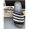 Image 2 : Adidas Adilette Aqua Slides Size 11 Black/White