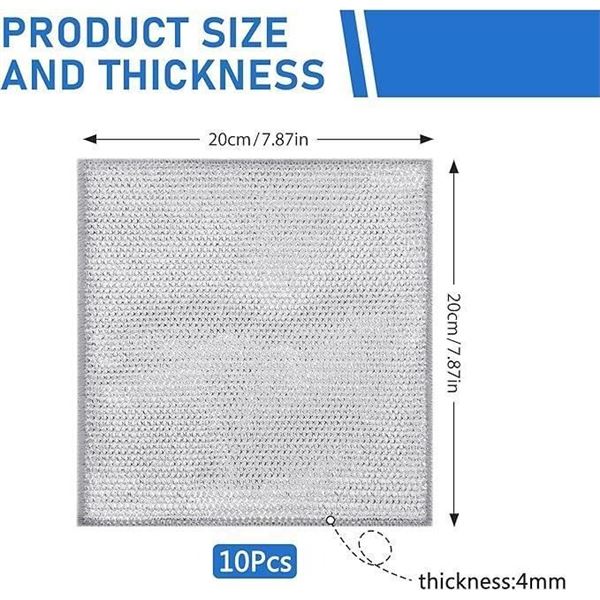 PLWCAMI Multipurpose Non-Scratch Cleaning Pads, 12 Pieces