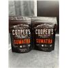 Image 1 : Cooper’s Cask Coffee Sumatra –  4 oz Pouches Lot of 2