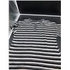 Image 1 : Shewin Women’s Casual T-Shirt in Size Large, Black and White Stripes