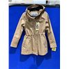 Image 1 : Hunter Women’s Hooded Beige Rain Jacket Size Small/Medium