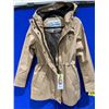 Image 3 : Hunter Women’s Hooded Beige Rain Jacket Size Small/Medium