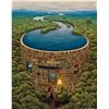 Image 1 : Pintoo 500pc Showpiece Puzzle, River and Library Image